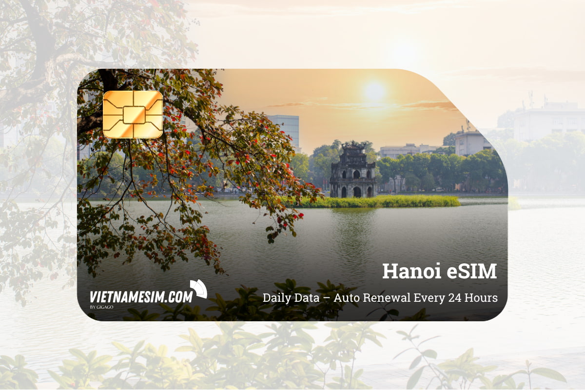 GIGA15 - eSIM du lịch Việt Nam 15GB - 30 ngày